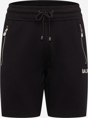 Regular Pantaloni de la BALR. pe negru: față