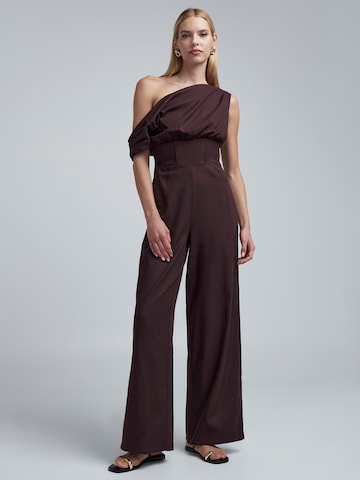 BWLDR Jumpsuit 'Marzia' in Brown: front