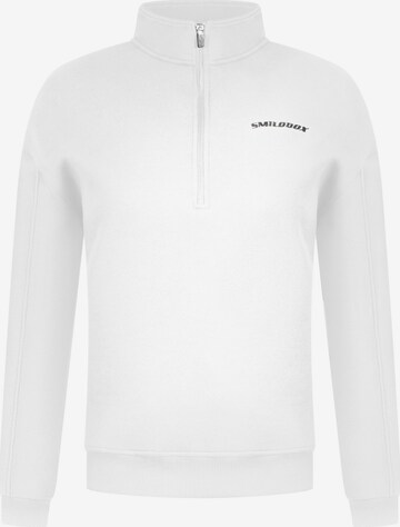 Smilodox Sweatshirt 'Teresita' in Wit: voorkant