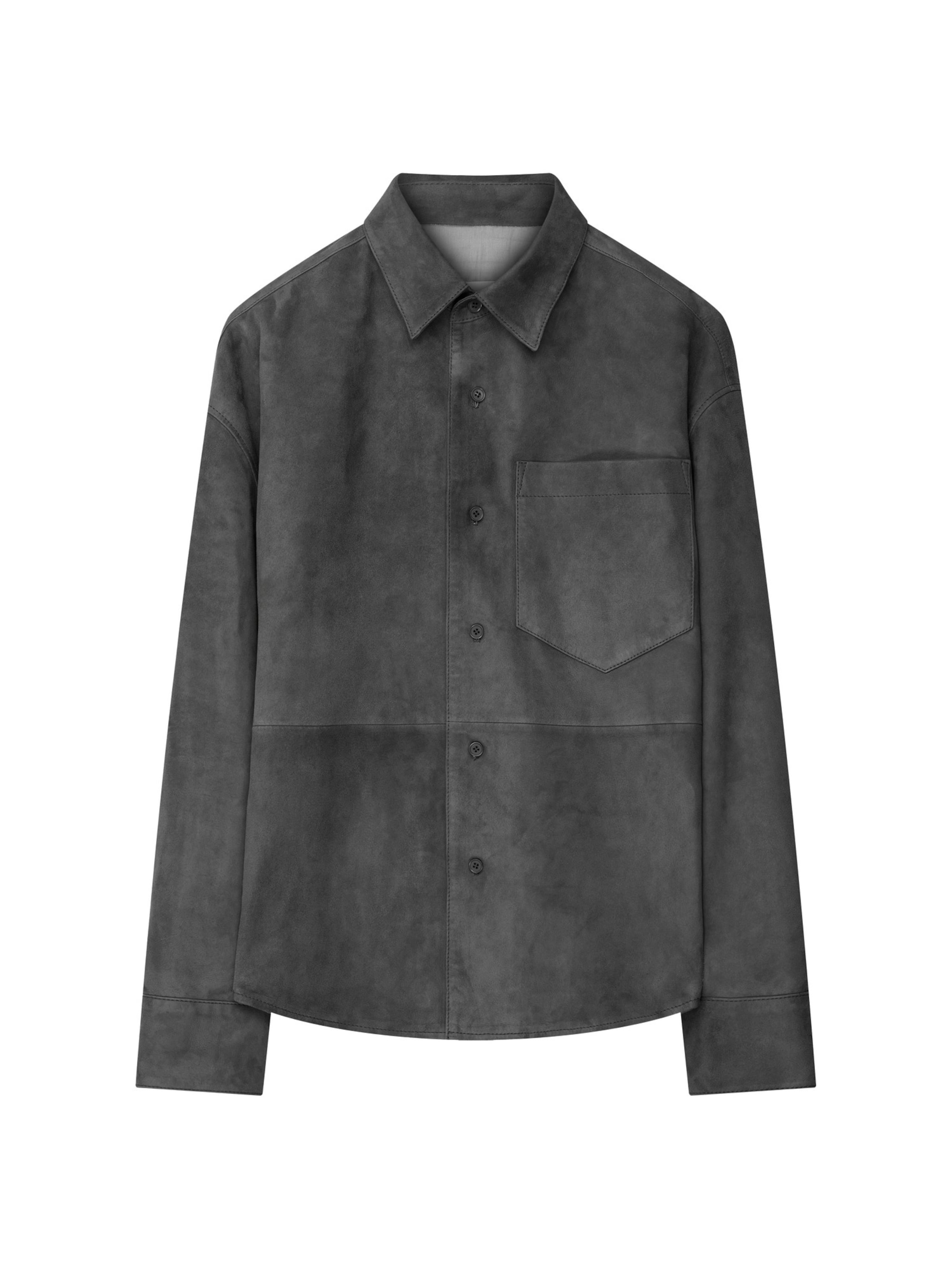 Studio Seidensticker Comfort fit Button Up Shirt in Grey: front