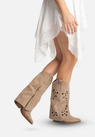 Bottes de cowboy Salinyang en vert