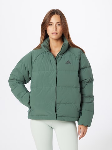 ADIDAS SPORTSWEAR - Casaco outdoor 'Helionic' em verde: frente