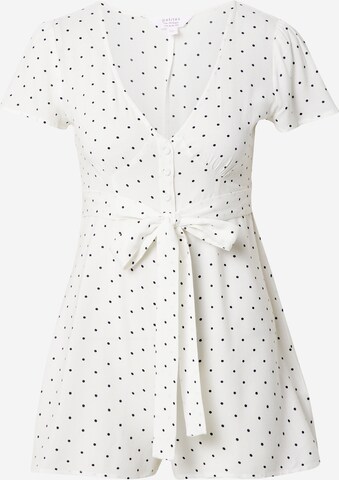 Miss Selfridge Petite Ολόσωμη φόρμα 'MONO' σε λευκό: μπροστά