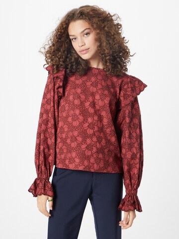 Fabienne Chapot Blouse 'Kasja' in Lila: voorkant