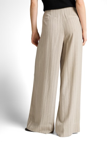 Wide Leg Pantalon à pince TOM TAILOR DENIM en beige