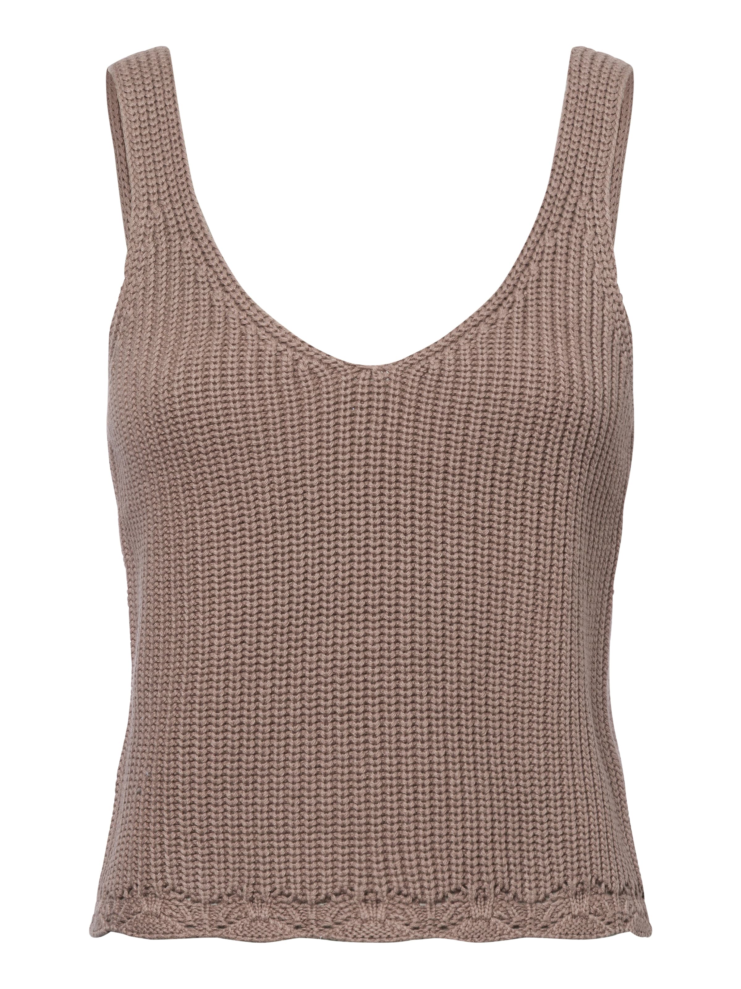 Marie Lund Top in Brown: front
