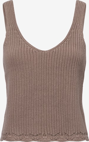 Marie Lund Top in Brown: front