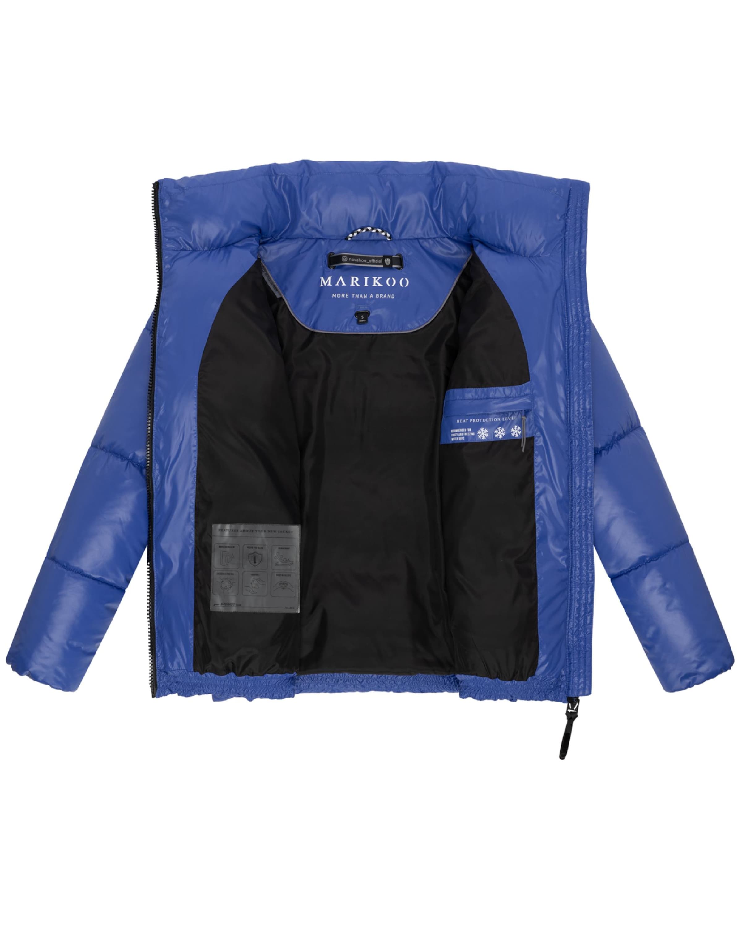 MARIKOO Winter Jacket 'Hazalee 16' in Blue