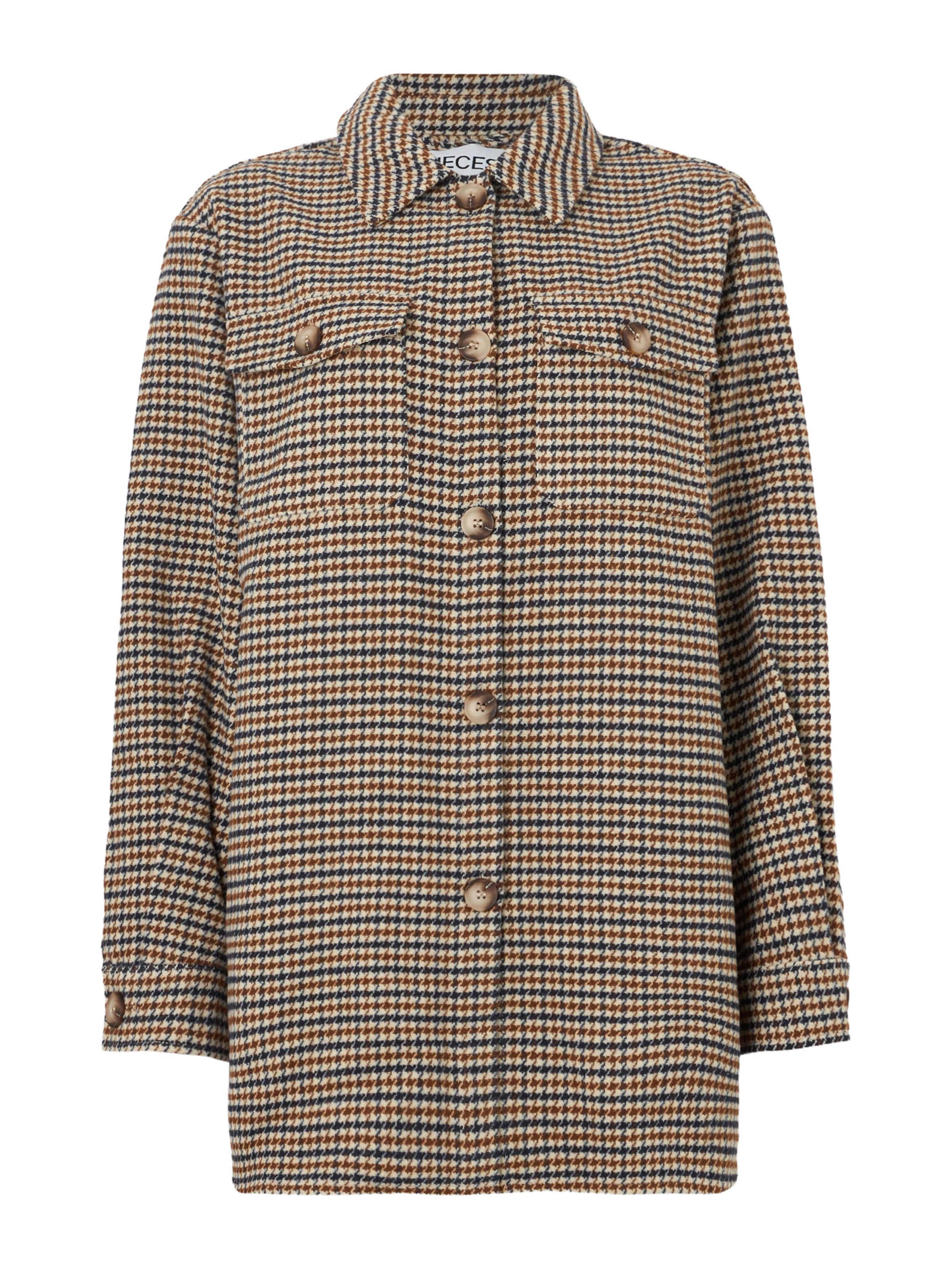 PIECES Tussenjas 'PCSAGA' in Beige: voorkant