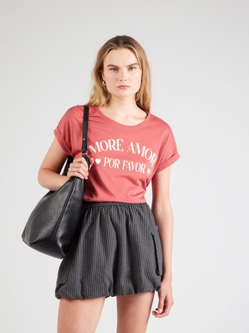 Tricou de la Eight2Nine pe roșu: față