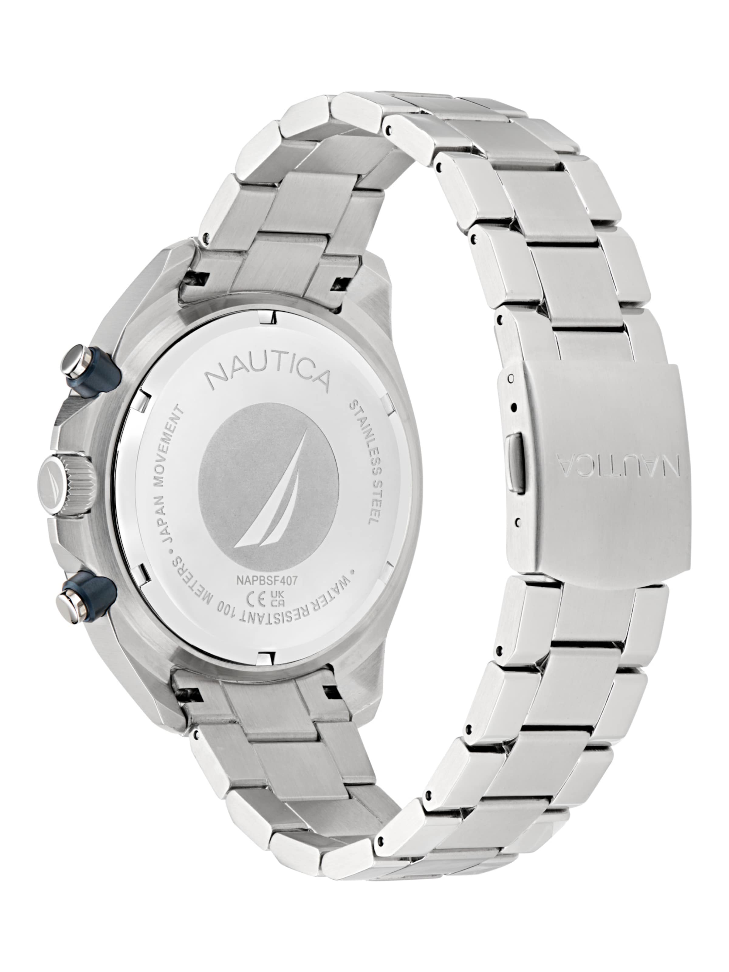 NAUTICA Analog watch ' NCT BLUESAIL ' in Silver