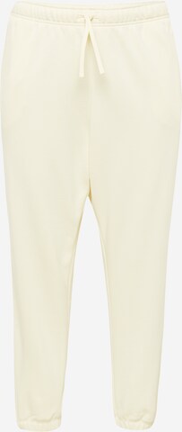 Effilé Pantalon de sport Nike Sportswear en blanc : devant