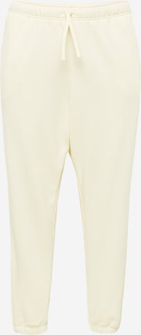 Effilé Pantalon de sport Nike Sportswear en blanc : devant