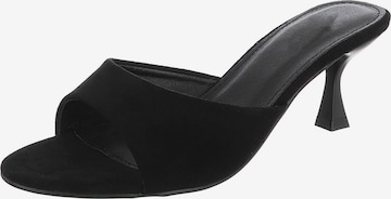 Ital-Design Pantolette in Schwarz: Vorderseite