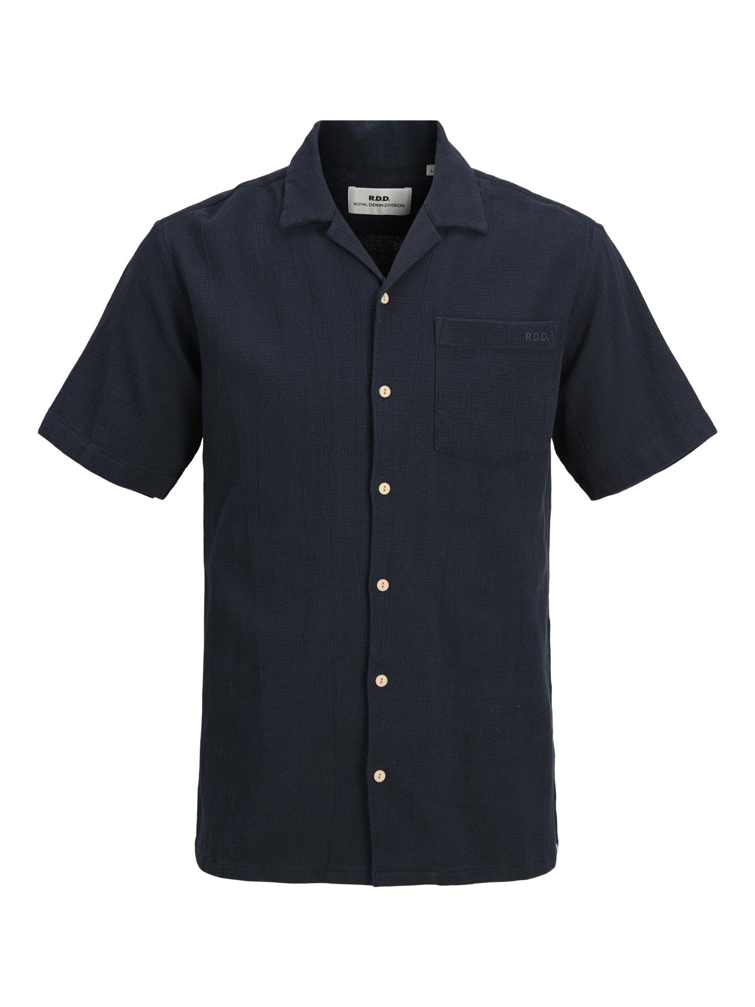 R.D.D. ROYAL DENIM DIVISION Overhemd in Blauw: voorkant