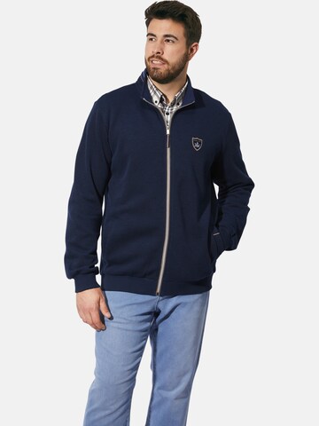 Charles Colby Sweatjacke in Blau: Vorderseite
