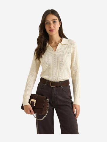 Bianco Lucci Pullover 'Pullover'‌‌‌‌‌‌ in Beige: Vorderseite