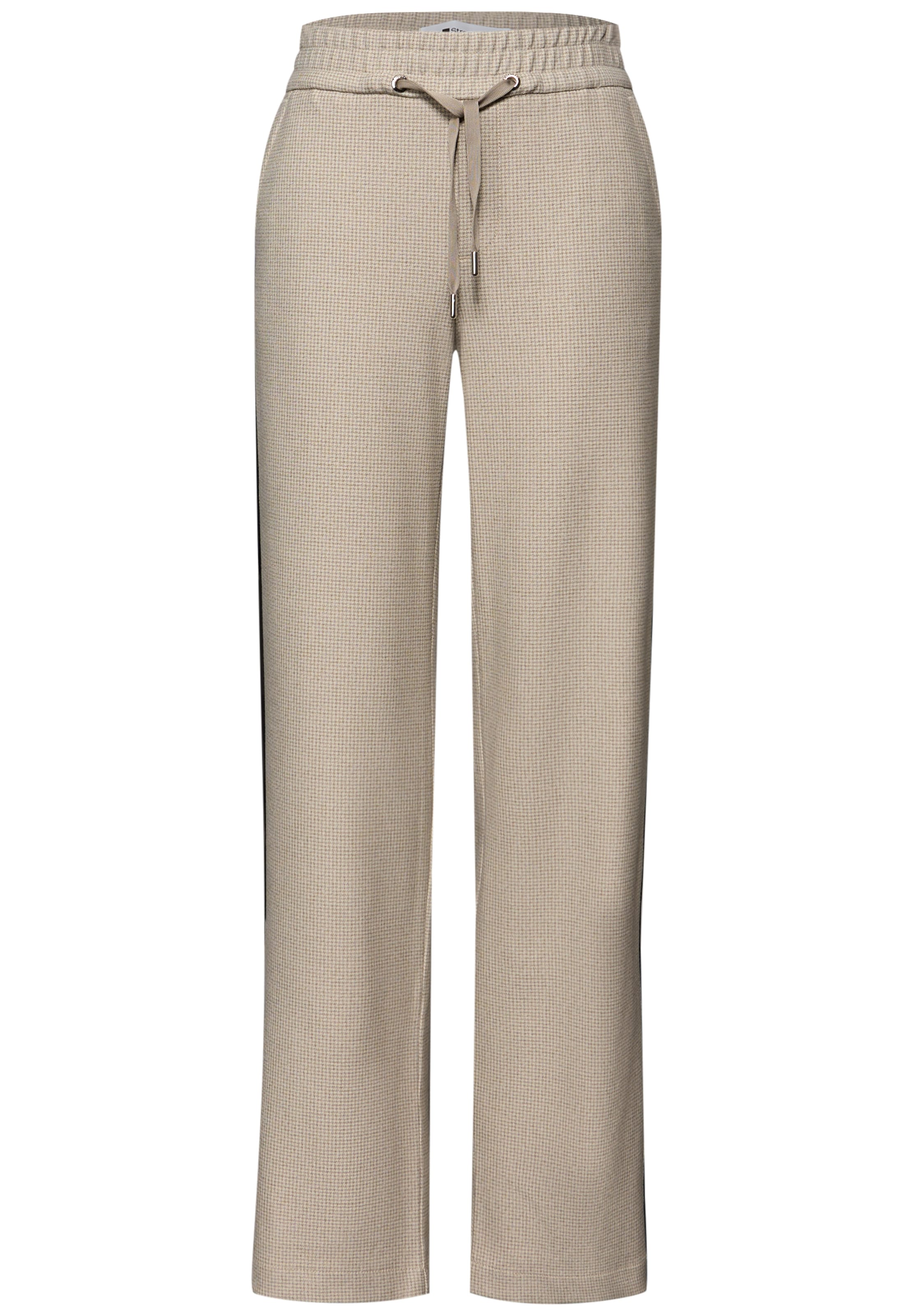 STREET ONE Loose fit Pants in Beige: front
