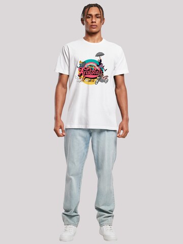 F4NT4STIC Shirt 'Aristocats Rainbow Fun' in White
