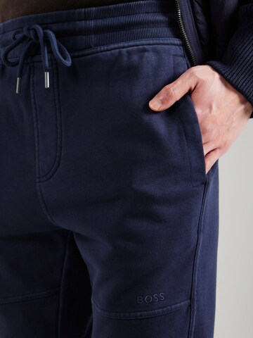 BOSS Tapered Broek in Blauw