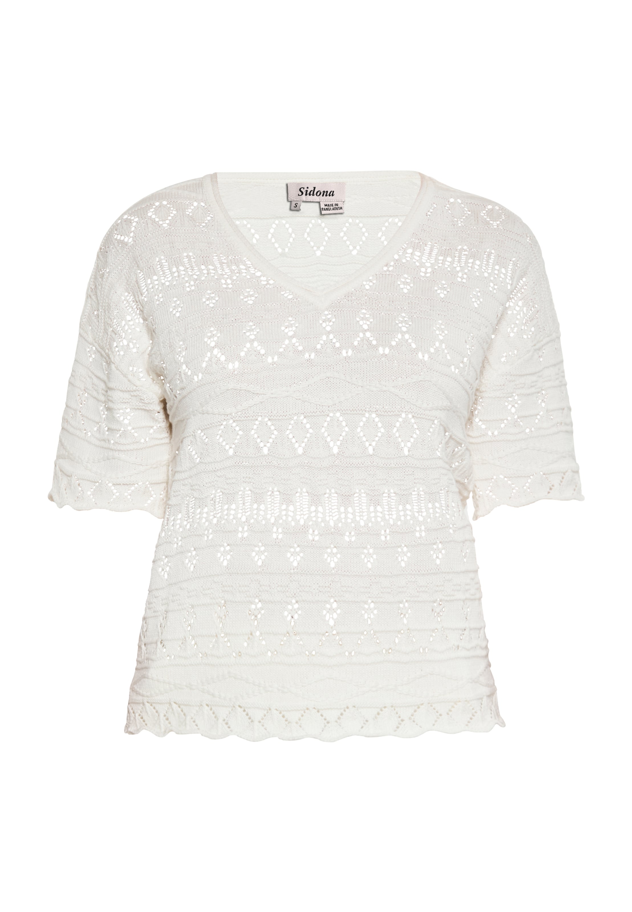 Sidona Pullover in Weiß: Vorderseite