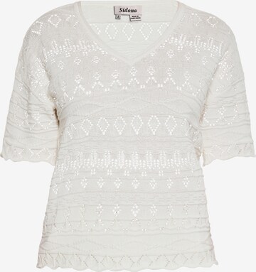 Sidona Sweater in White: front