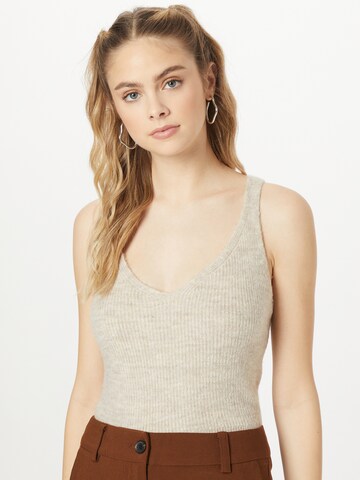 VERO MODA Knitted top 'LEFILE' in Beige: front