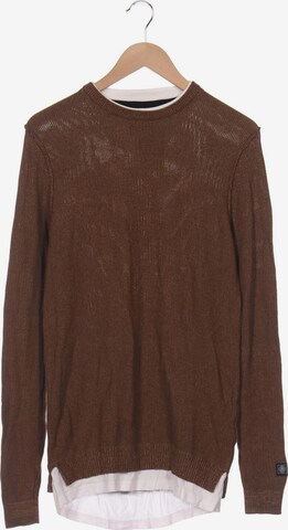 Only & Sons Sweater & Cardigan in S in Brown: front