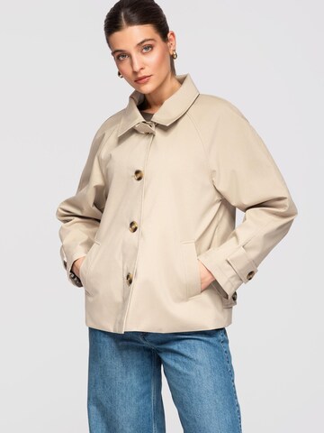 Ombre Übergangsmantel‌‌‌‌‌‌‌‌ in Beige: Vorderseite