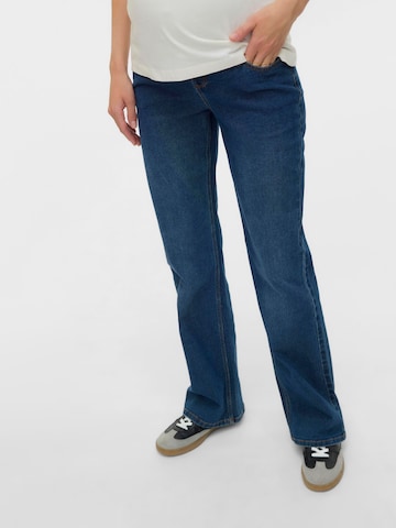 Flared Jeans di MAMALICIOUS in blu: frontale