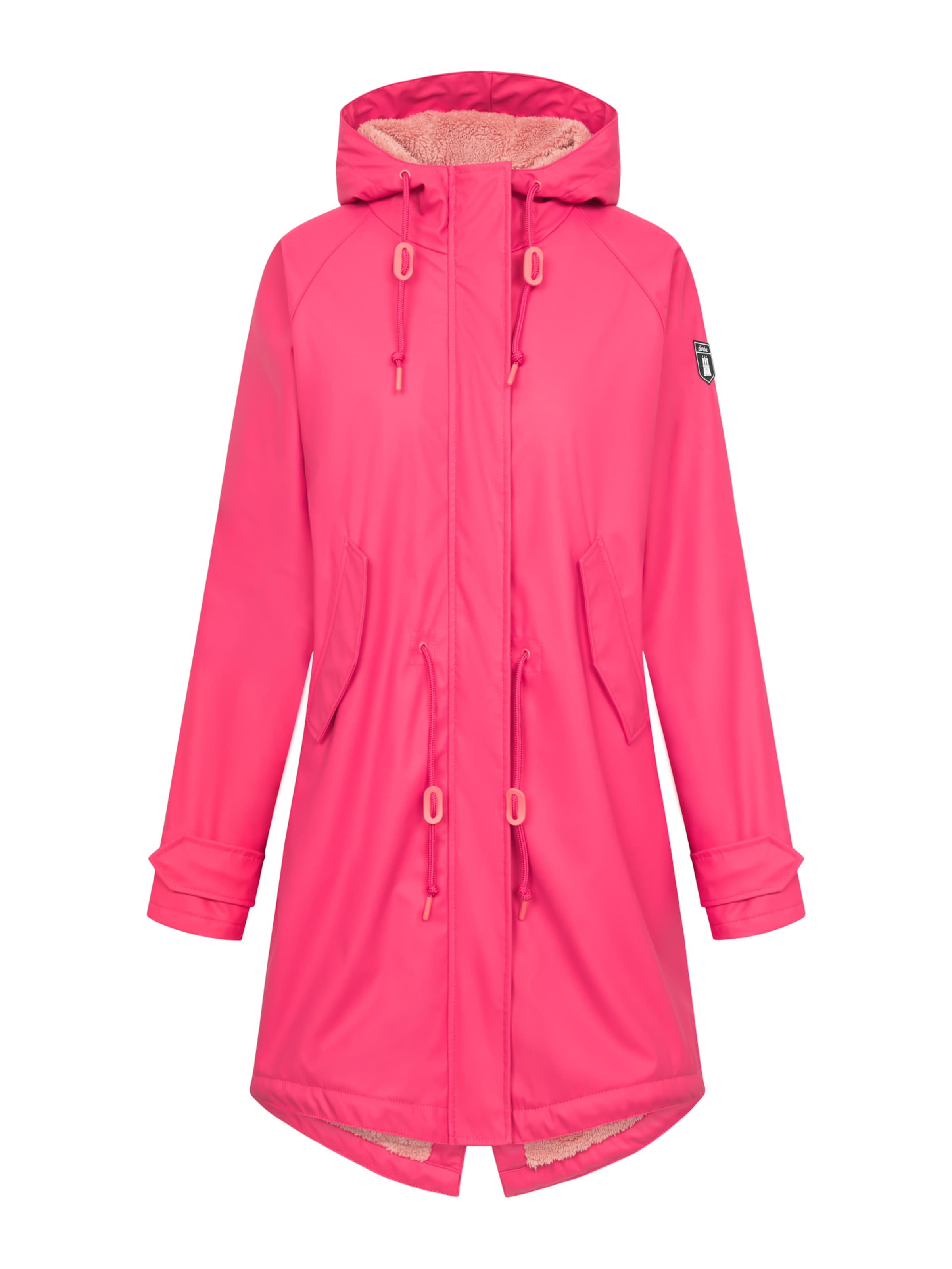 Derbe Regenjacke 'Tidaholm' in Pink: Vorderseite