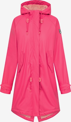 Derbe Raincoat 'Tidaholm' in Pink: front