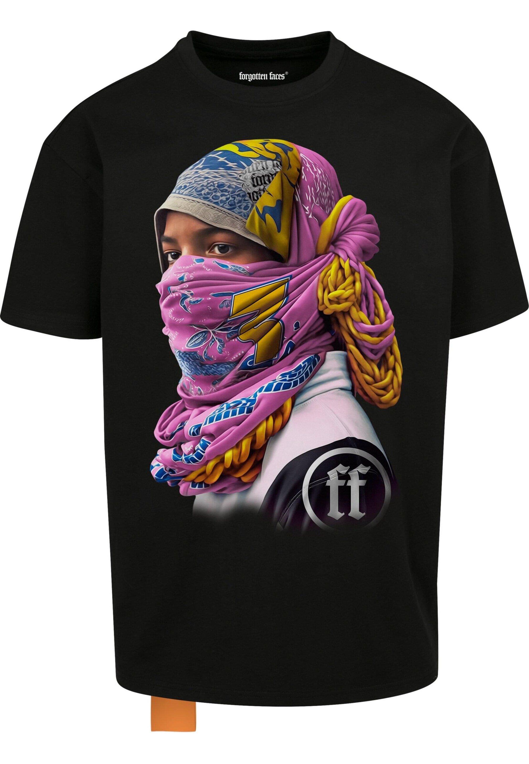Maglietta di Forgotten Faces in nero: frontale