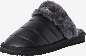 s.Oliver Slippers in Black: front