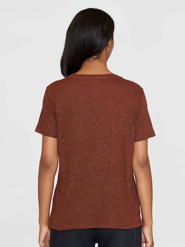 KnowledgeCotton Apparel Shirt in Brown