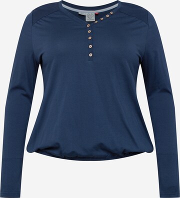 Ragwear Plus Shirt 'PINCH' in Blue: front