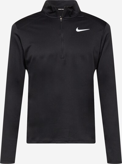 NIKE Functioneel shirt 'Pacer' in de kleur Zwart / Wit, Productweergave