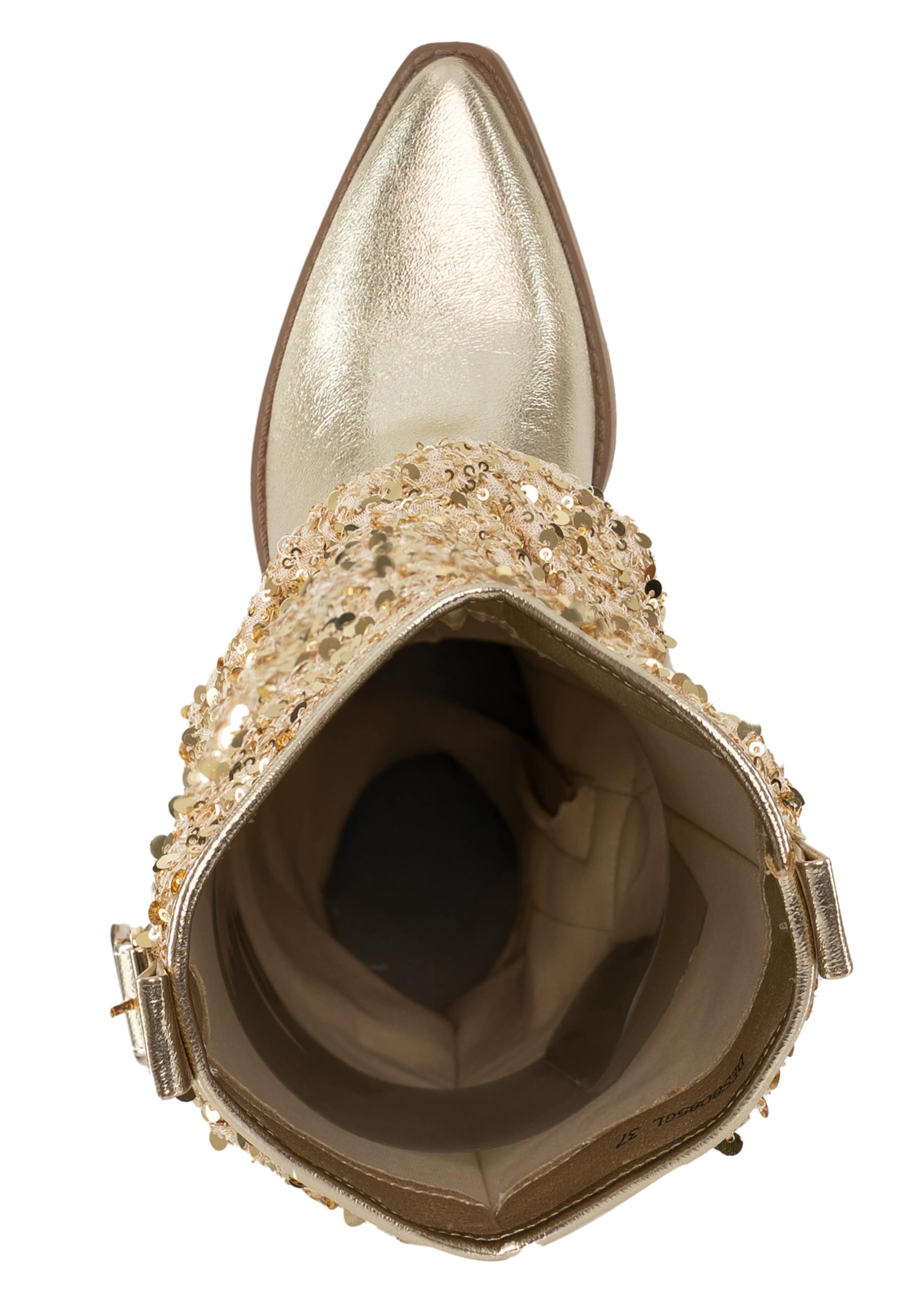 Bottes de cowboy Salinyang en or