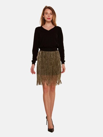 TOOche Skirt 'Fringe Gold' in Gold: front