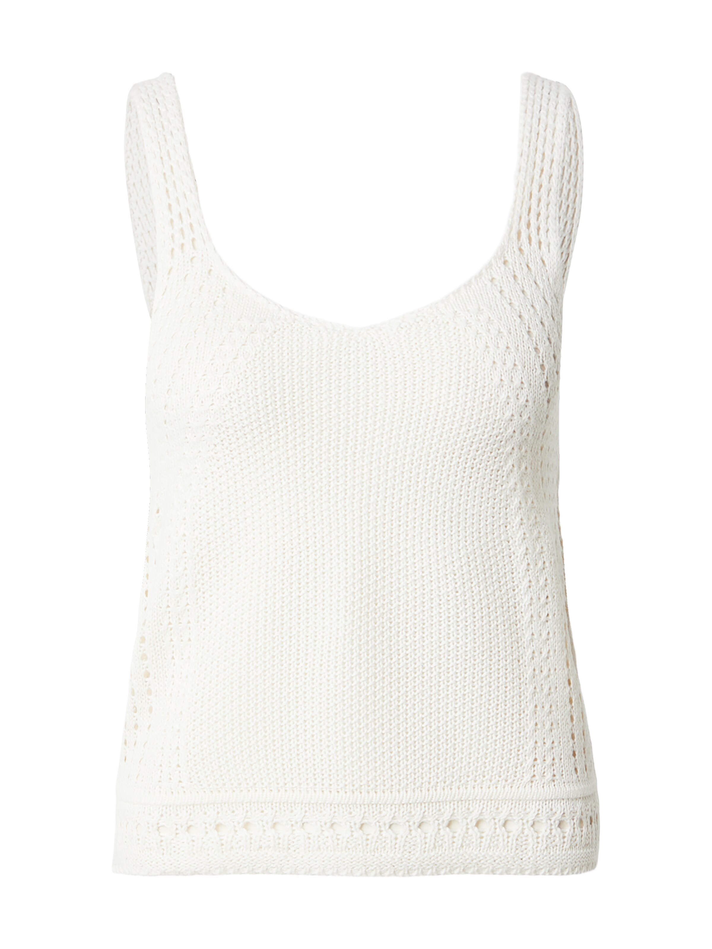 JDY Knitted Top 'JDYMIKA' in White: front