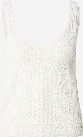 JDY Knitted Top 'JDYMIKA' in White: front