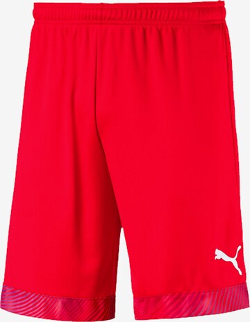 PUMA Regular Workout Pants 'Cup' in Red: front