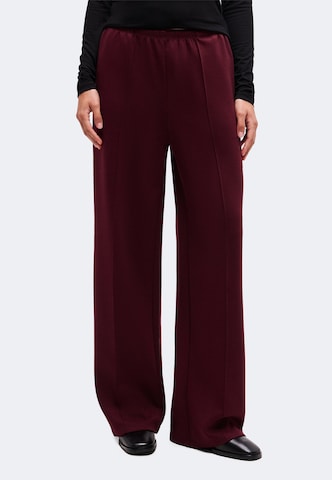 VILA Wide leg Pantalon 'VISEDRA' in Rood: voorkant