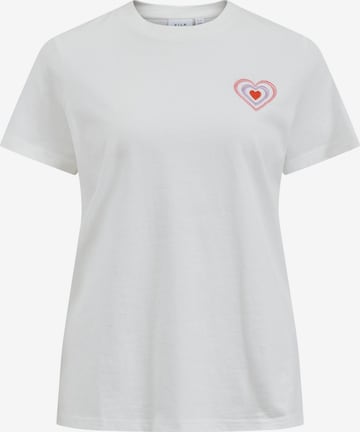VILA T-Shirt 'PURE VALENTINE' in Beige: front