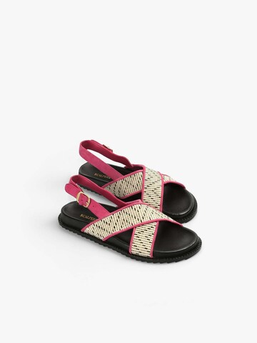 Scalpers Strap Sandals 'Bio Trim' in Pink