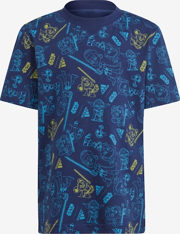 T-Shirt fonctionnel 'Adidas x Star Wars Young Jedi' ADIDAS SPORTSWEAR en bleu : devant