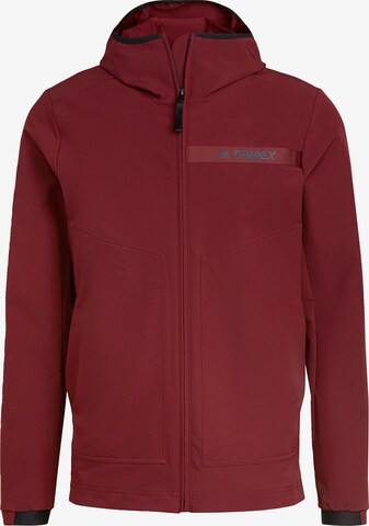 Veste outdoor ADIDAS TERREX en rouge : devant