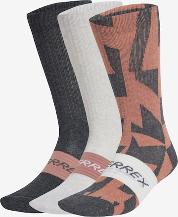 ADIDAS TERREX Sportsokken in Bruin: voorkant