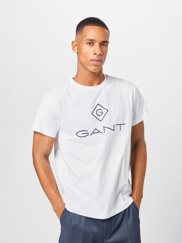 GANTRegular Fit Majica - bijela boja: prednji dio