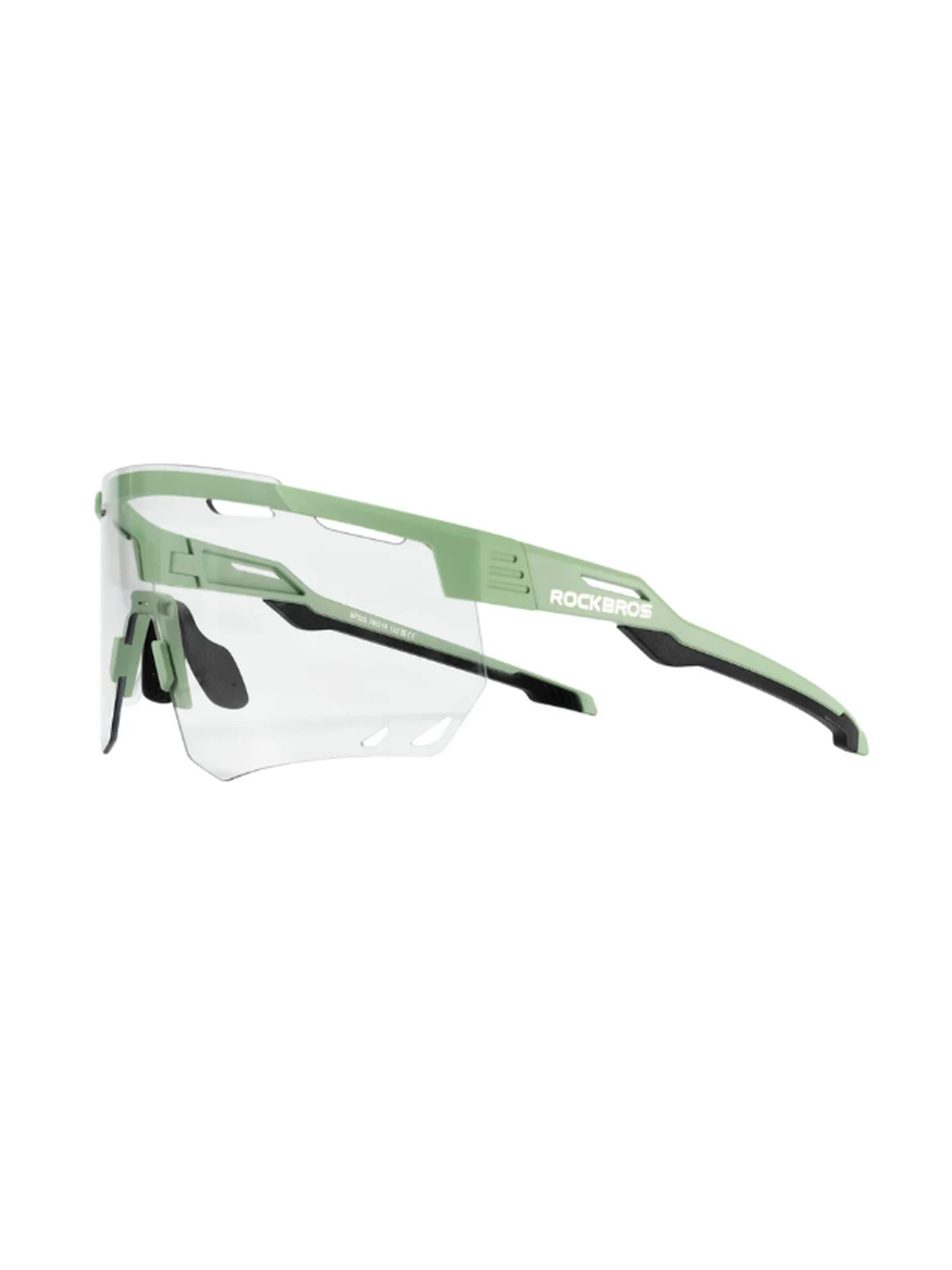 ROCKBROS Sports Glasses 'Photochrome Fahrradbrille UV400' in Green: front